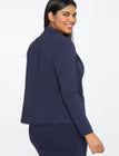 ELOQUII The Ultimate Stretch One Button Blazer - Maritime Blue