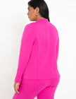 ELOQUII The Ultimate Stretch One Button Blazer - Berry