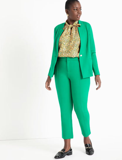 ELOQUII The Ultimate Stretch One Button Blazer - Vivid Emerald