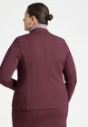 ELOQUII The Ultimate Stretch One Button Blazer - Vineyard Wine