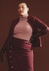 ELOQUII The Ultimate Stretch One Button Blazer - Vineyard Wine