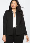 ELOQUII The Ultimate Stretch One Button Blazer - Black