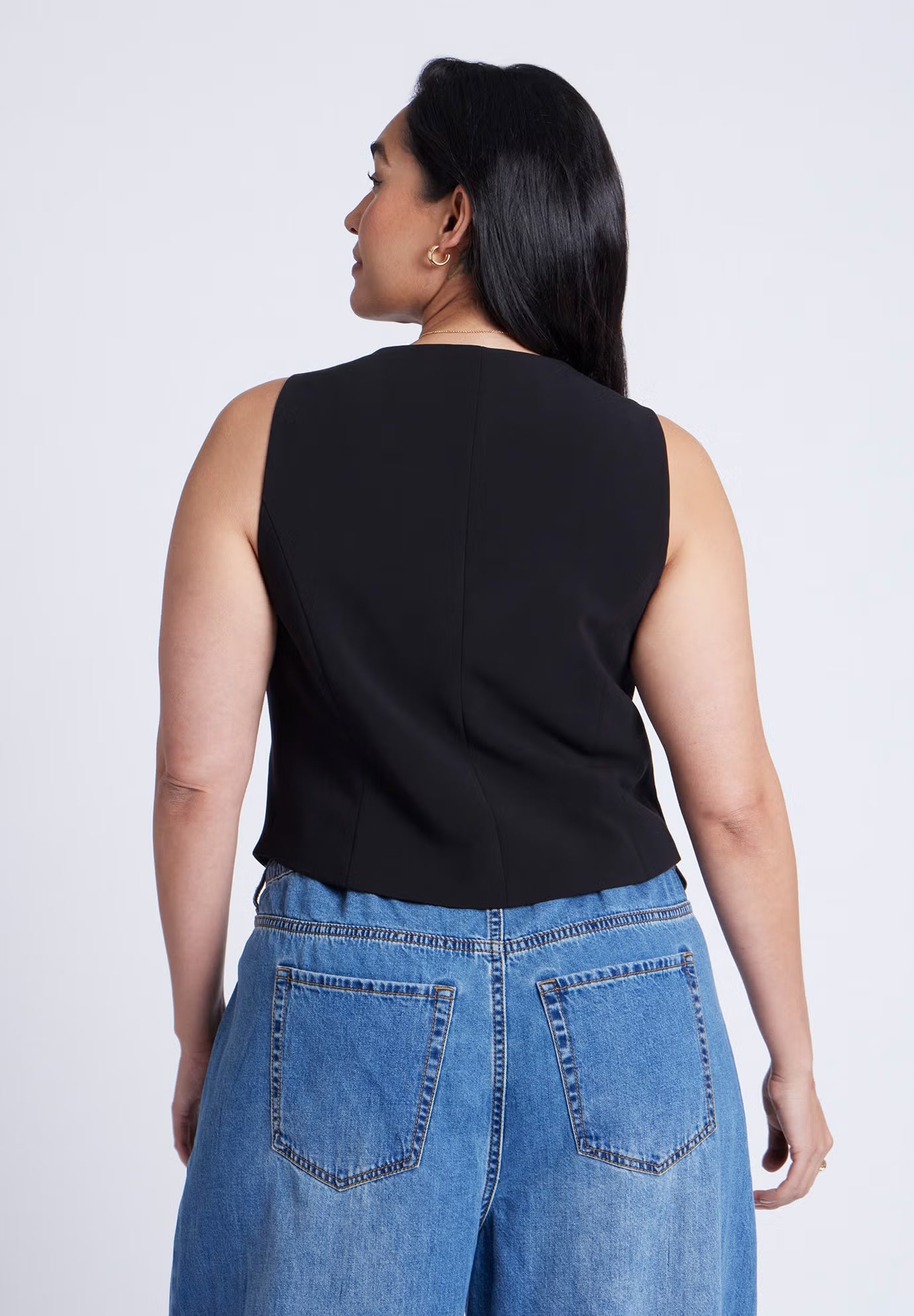ELOQUII The 365 Vest - Black Onyx