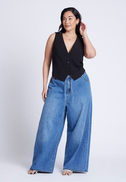 ELOQUII The 365 Vest - Black Onyx