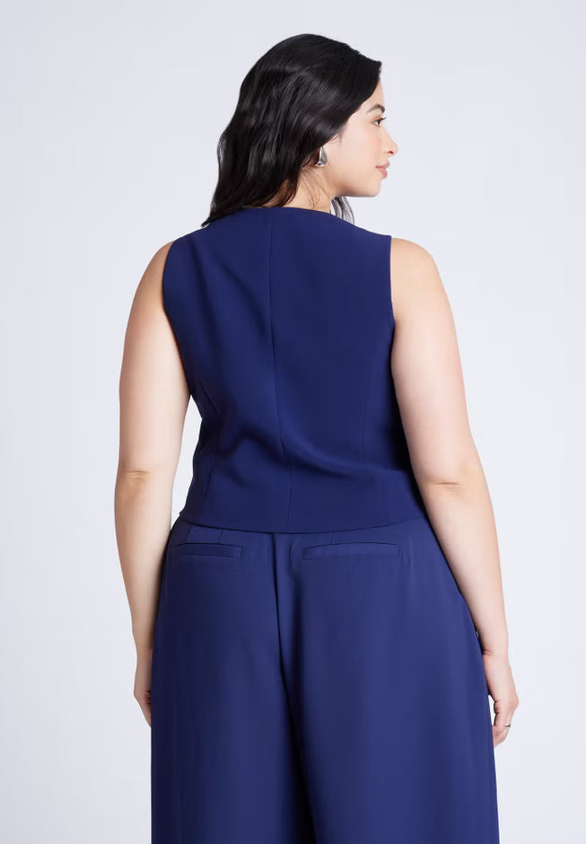 ELOQUII The 365 Vest - Evening Blue