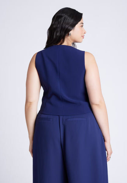 ELOQUII The 365 Vest - Evening Blue