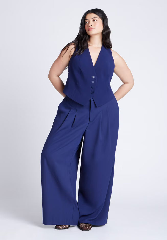 ELOQUII The 365 Vest - Evening Blue