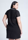 ELOQUII Textured Polo Shirt
