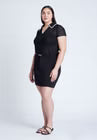 ELOQUII Textured Polo Shirt