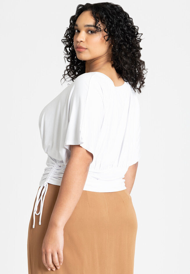 ELOQUII Women's Kimono Sleeve Tee