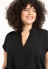 ELOQUII Notch Collar Blouse - Black