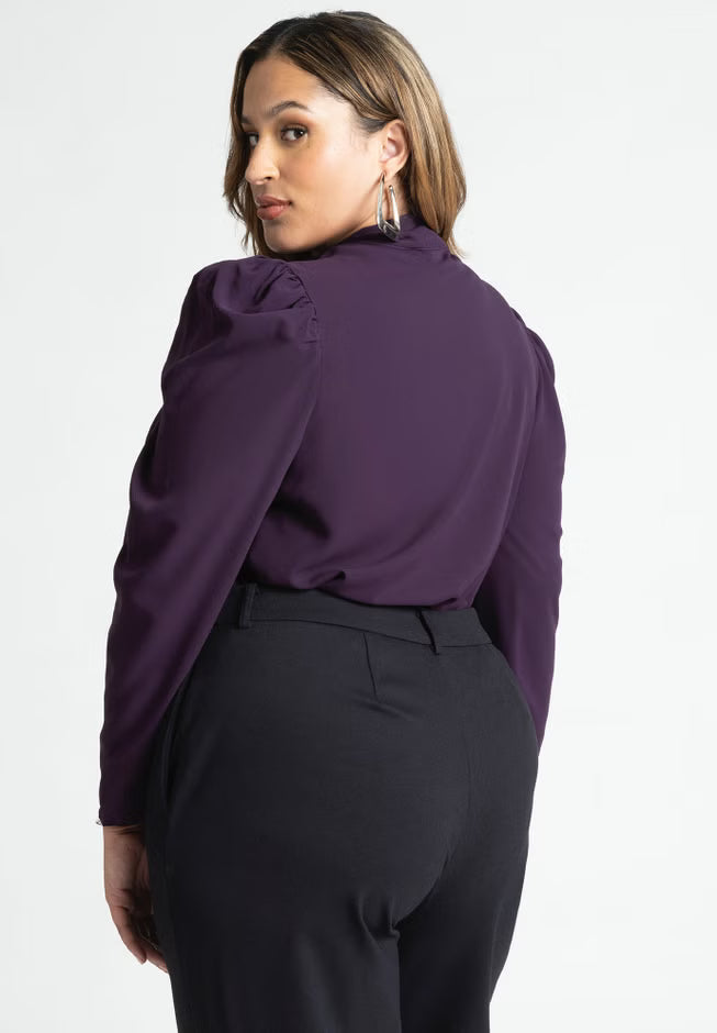 ELOQUII Drape Front Blouse 2