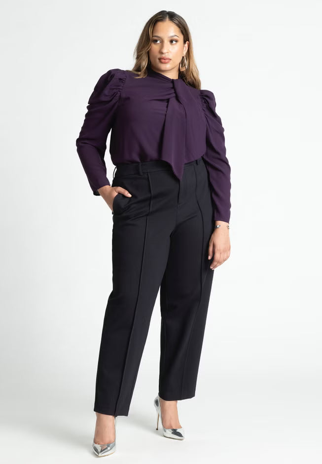 ELOQUII Drape Front Blouse 2