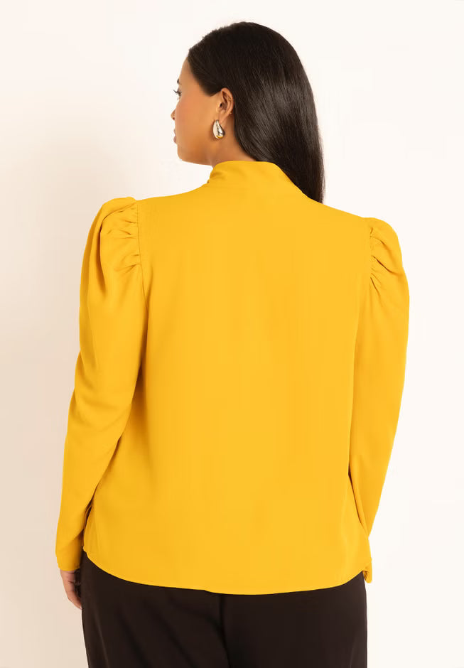 ELOQUII Drape Front Blouse 1
