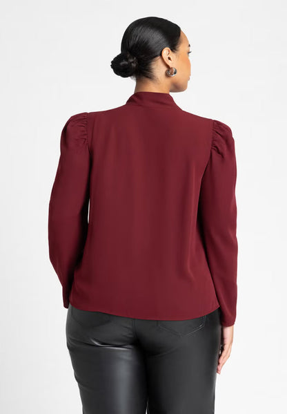 ELOQUII Drape Front Blouse 2