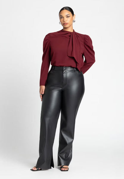 ELOQUII Drape Front Blouse 2