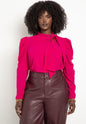 ELOQUII Drape Front Blouse 3