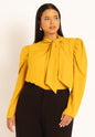 ELOQUII Drape Front Blouse 1