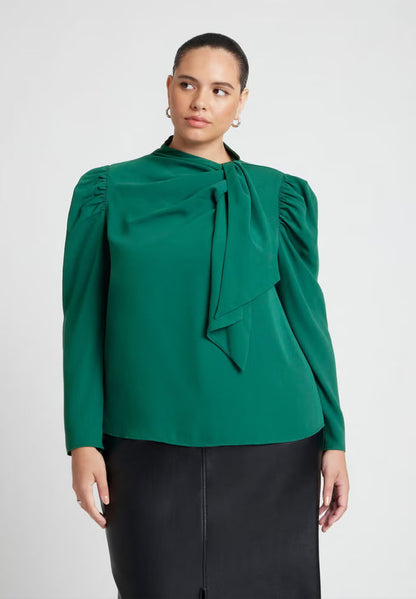 ELOQUII Drape Front Blouse 1