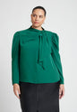 ELOQUII Drape Front Blouse 1