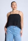 ELOQUII Cascading Crop Top