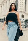 ELOQUII Cascading Crop Top
