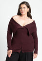 ELOQUII Women's Bardot Off The Shoulder Sweater