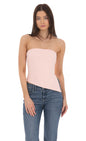 Lucy in the Sky Strapless Side Slit Top