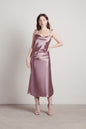 Tobi Charm Me Satin Cowl Neck Midi Dress