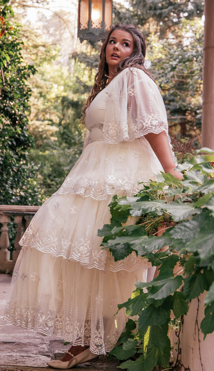 JessaKae Snowflake Dress - Cream