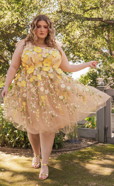 JessaKae Blossom Dress -  Yellow