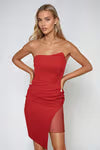 Tobi Bejeweled Rhinestone Strapless Midi Dress x2