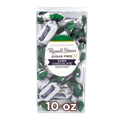 Russell Stover Chocolates Sugar Free Chocolate Candy Miniatures, 10 oz. box