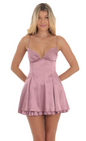 Lucy in the Sky Satin Flare Dress