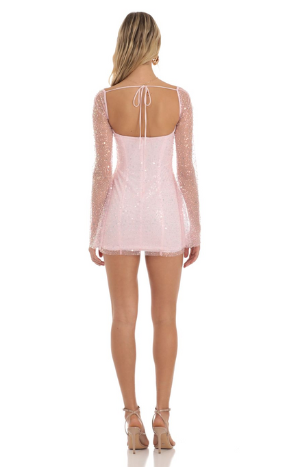 Lucy in the Sky Sequin Corset Dress