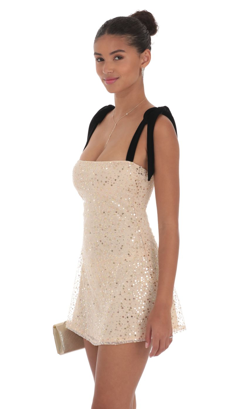 Lucy in the Sky Sequin Velvet Strap Dress