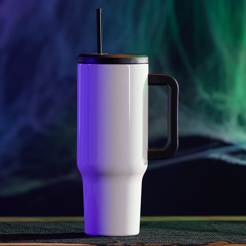 Cracker Barrel Ray of Black 40 Oz. Tumbler with Straw
