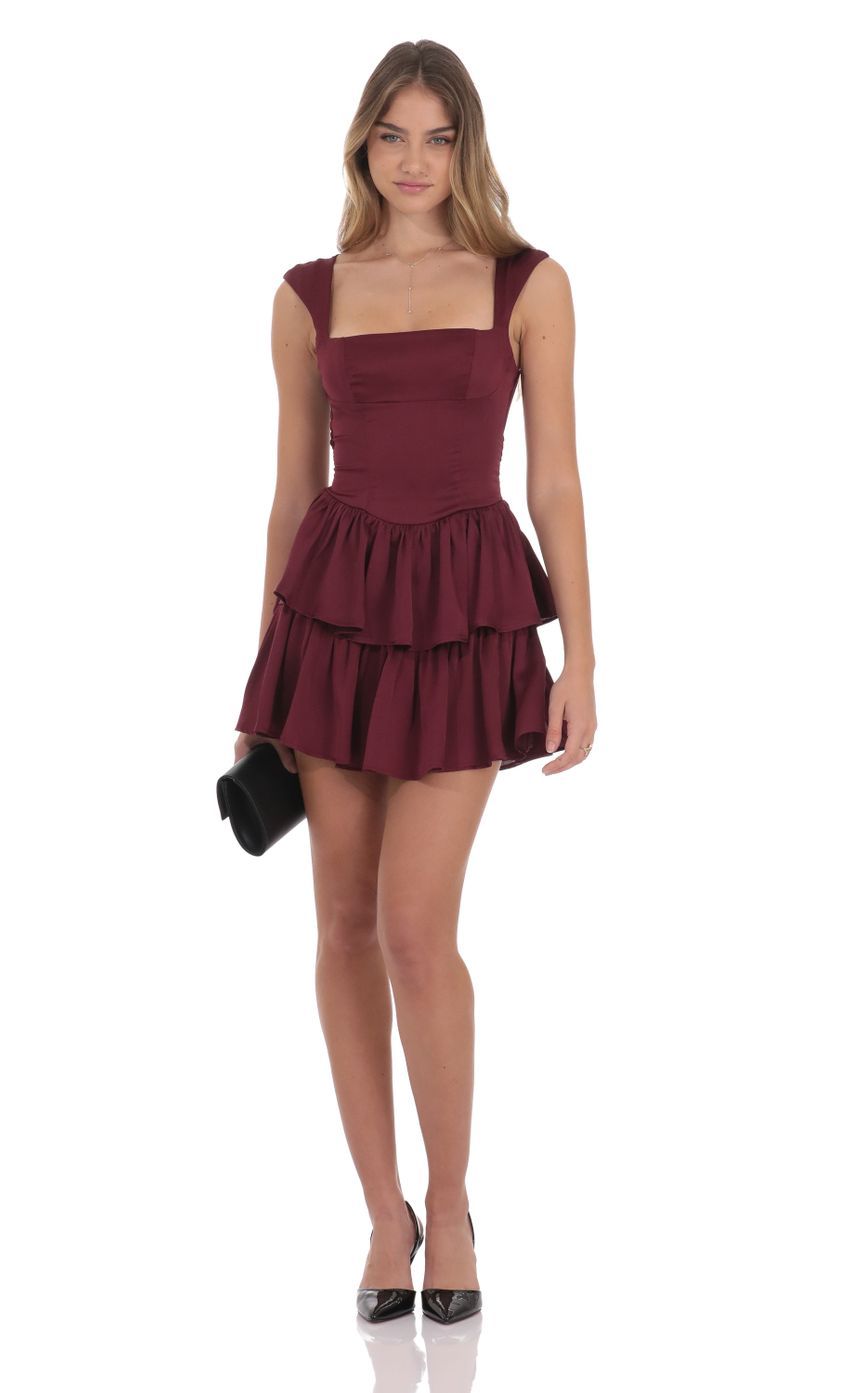 Lucy in the Sky Wide Strap Ruffle Dress