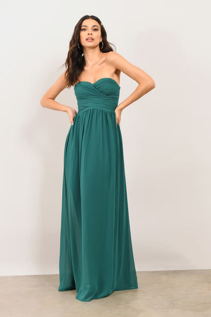 Tobi Go Glam Sweetheart Surplice Maxi Dress