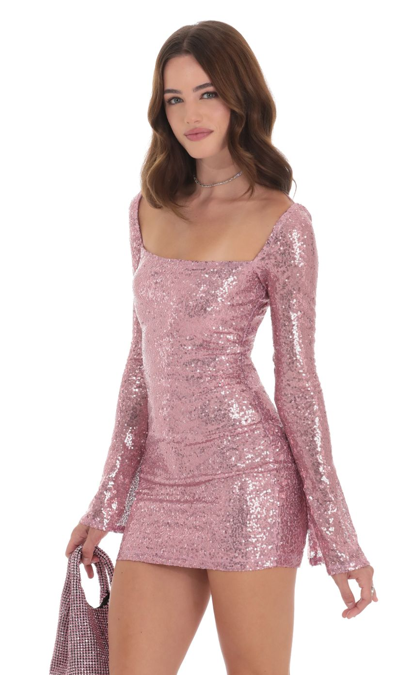 Lucy in the Sky Sequin Long Sleeve Bodycon Dress