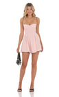 Lucy in the Sky Scallop Trim Fit and Flare Dress