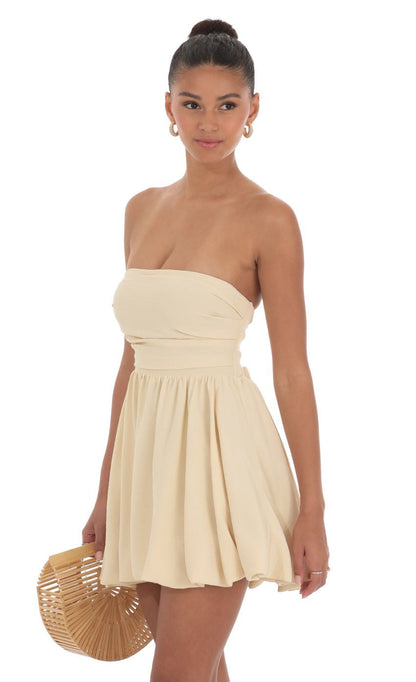 Lucy in the Sky Strapless Bubble Dress