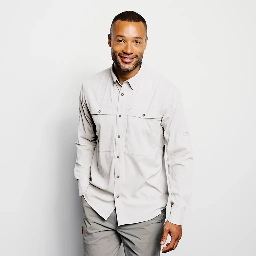 Orvis Men's Open Air Caster Long-Sleeve Shirt - WHITE