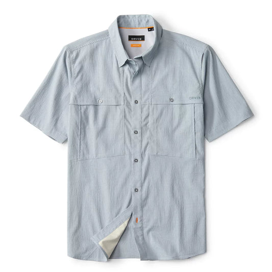 Orvis Men's Open Air Caster Short-Sleeve Shirt - MINERAL BLUE/WHITE