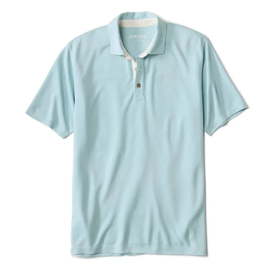 Orvis Men's Three Forks Polo Shirt - BLUE MIST