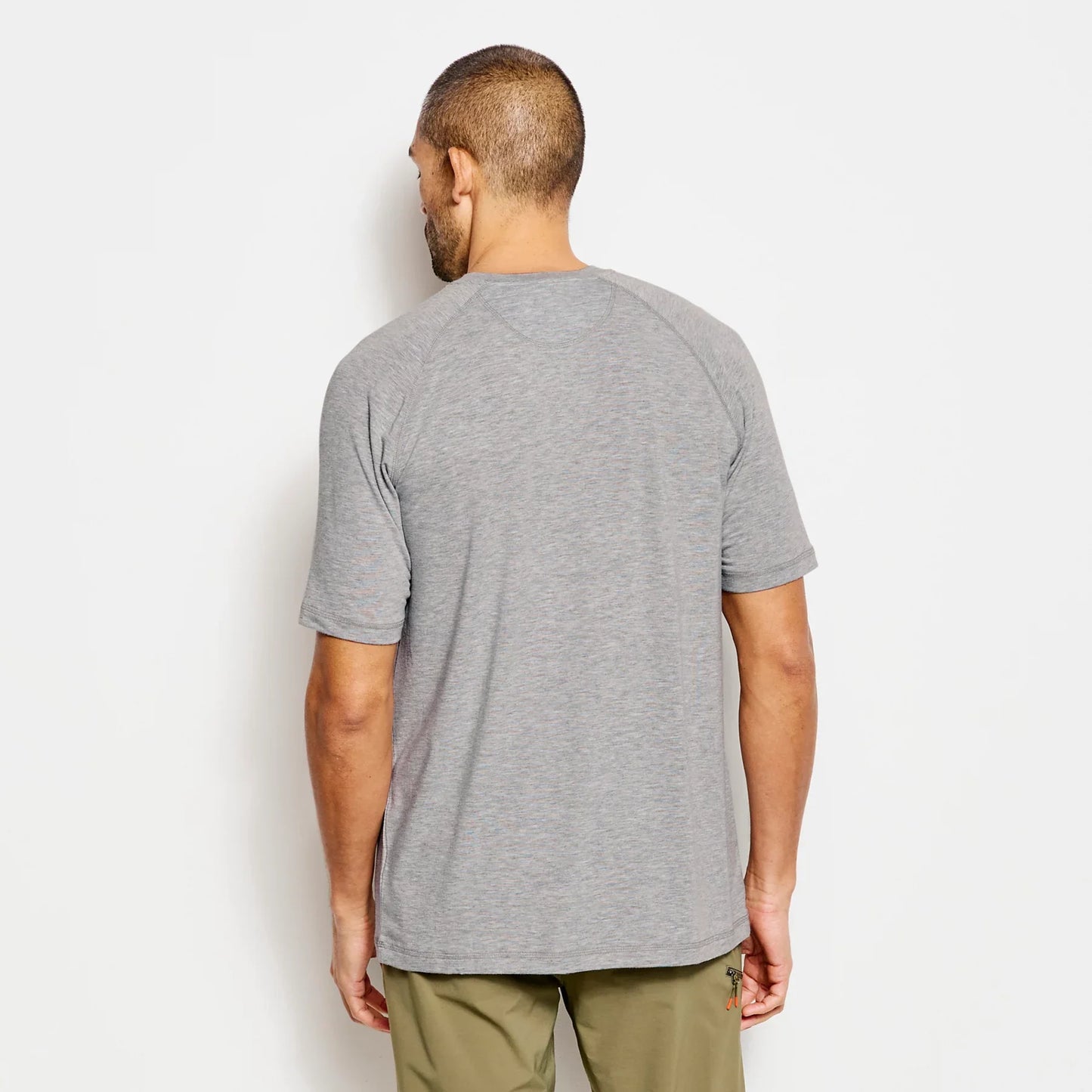 Orvis Men's Men's DriCast Short-Sleeve Crewneck T-Shirt - LIGHT GREY HEATHER