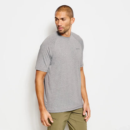 Orvis Men's Men's DriCast Short-Sleeve Crewneck T-Shirt - LIGHT GREY HEATHER