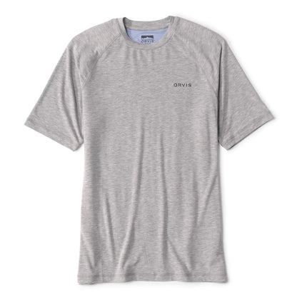 Orvis Men's Men's DriCast Short-Sleeve Crewneck T-Shirt - LIGHT GREY HEATHER