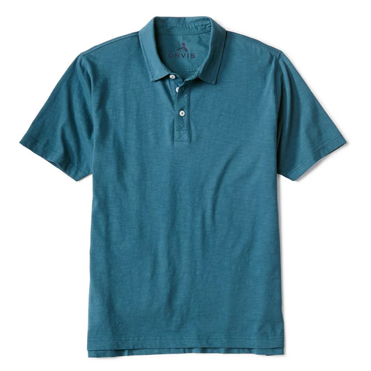 Orvis Men's Bromley Polo - BLUE LAGOON