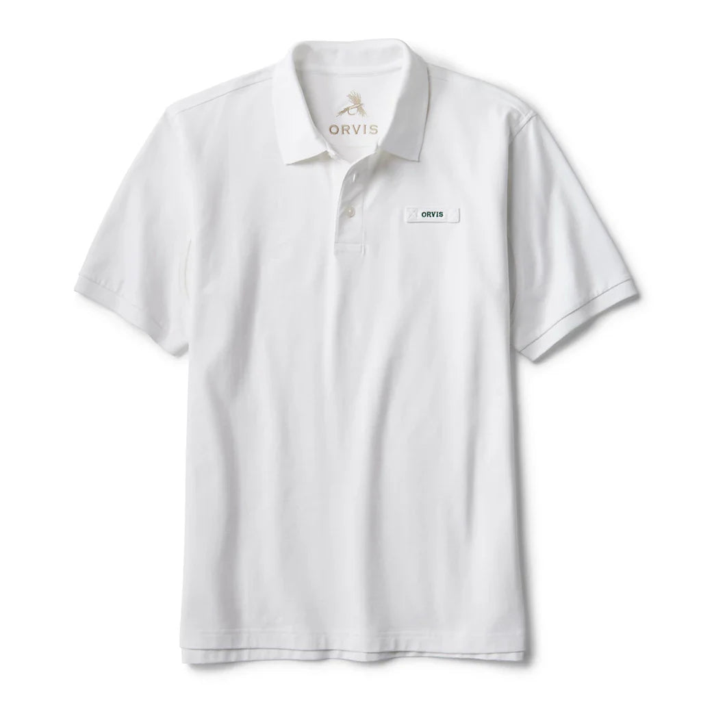 Orvis Men's Orvis Lightweight Signature Short-Sleeve Polo - WHITE